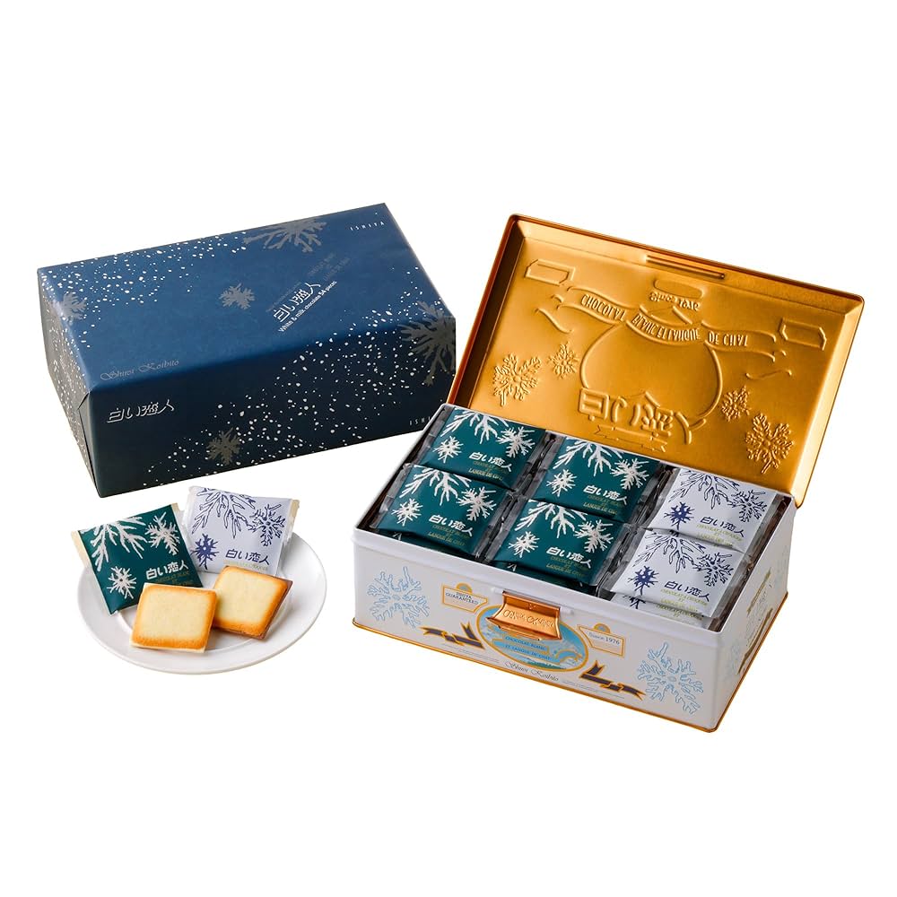 ※ 白い恋人 Amazon | ISHIYA 白い恋人（ホワイト&ブラック）54枚缶入 | 石屋